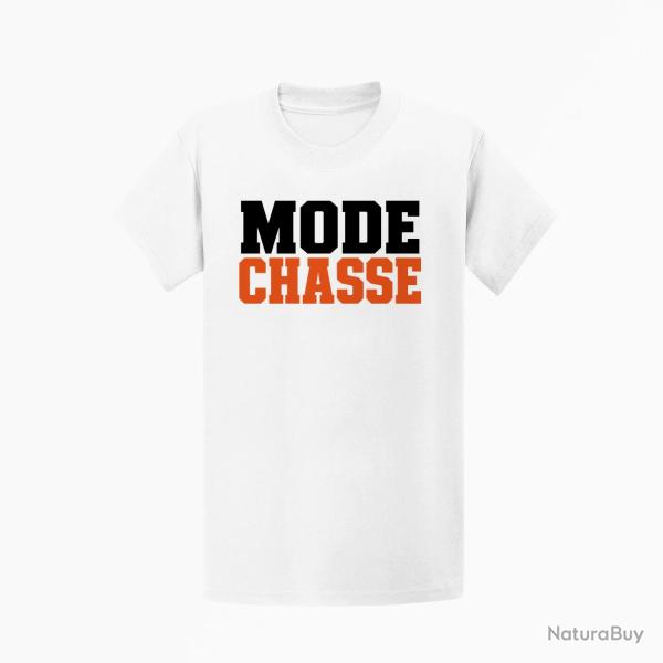 T-shirt Chasse Mode chasse Typographie orange Blanc / Orange
