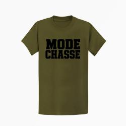 T-shirt Chasse Mode chasse Typographie orange Kaki / Noir