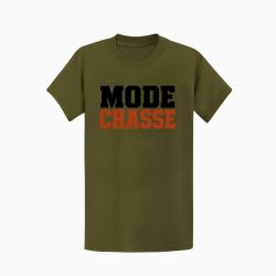 T-shirt Chasse Mode chasse Typographie orange Kaki / Noir et orange