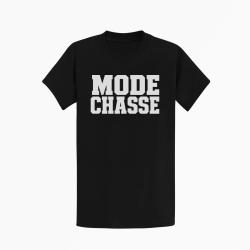 T-shirt Chasse Mode chasse Typographie orange Noir