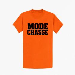 T-shirt Chasse Mode chasse Typographie orange Orange