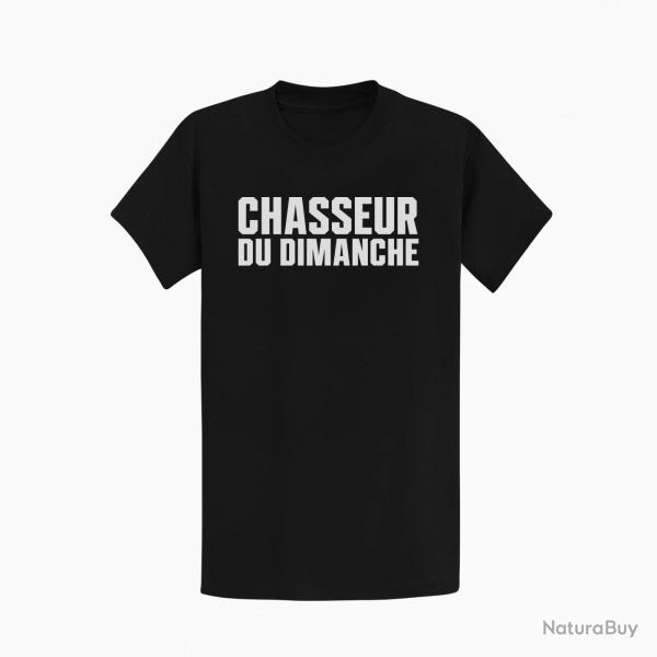 T-shirt Chasse Chasseur du dimanche Orange Noir