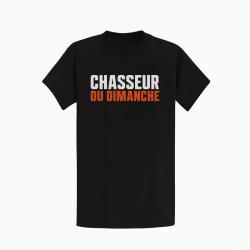 T-shirt Chasse Chasseur du dimanche Orange Noir / Orange