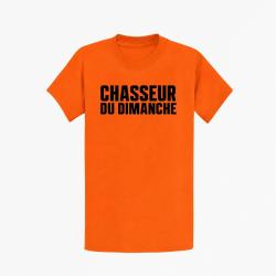 T-shirt Chasse Chasseur du dimanche Orange Orange