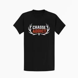 T-shirt Chasse Chasse addict Panache orange Noir / Orange