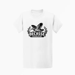 T-shirt Chasse B?casse fran?aise Envol tricolore Blanc