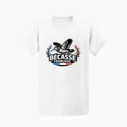 T-shirt Chasse B?casse fran?aise Envol tricolore Blanc / Tricolore