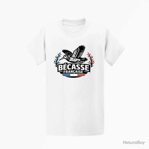 T-shirt Chasse B?casse fran?aise Envol tricolore Blanc / Tricolore