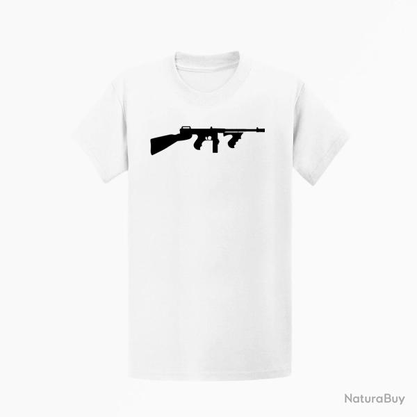 T-shirt Thompson "M1A1" Blanc