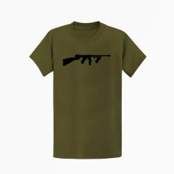 T-shirt Thompson "M1A1" Kaki / Noir