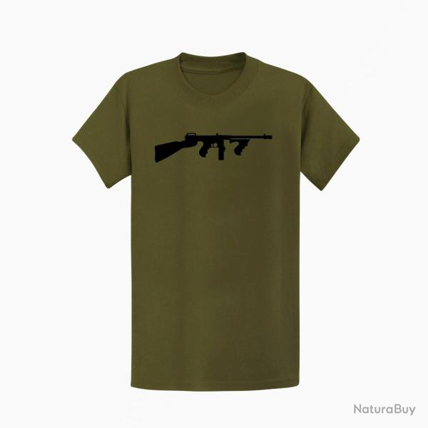 T-shirt Thompson "M1A1" Kaki / Noir