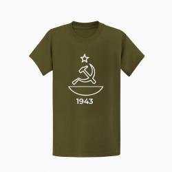 T-shirt ARME Mosin Nagant 1943 Kaki / Blanc