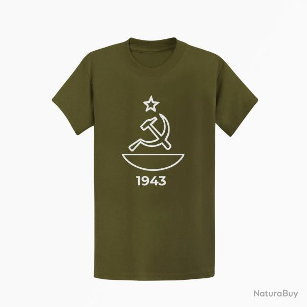 T-shirt ARME Mosin Nagant 1943 Kaki / Blanc