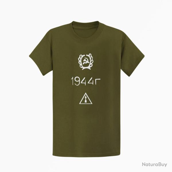 T-shirt ARME Mosin Nagant 1944r Kaki / Blanc