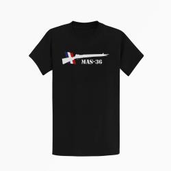 T-shirt ARME MAS 36 Noir / Blanc et couleur