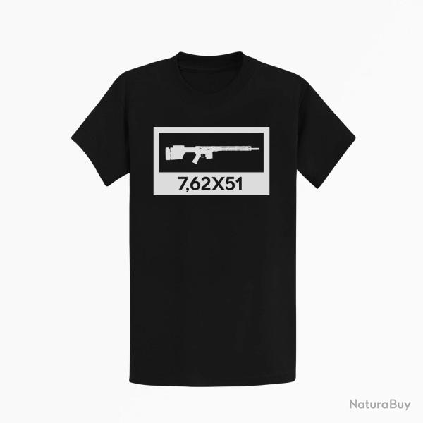 T-shirt ARMES AR10 7,62�51 Noir