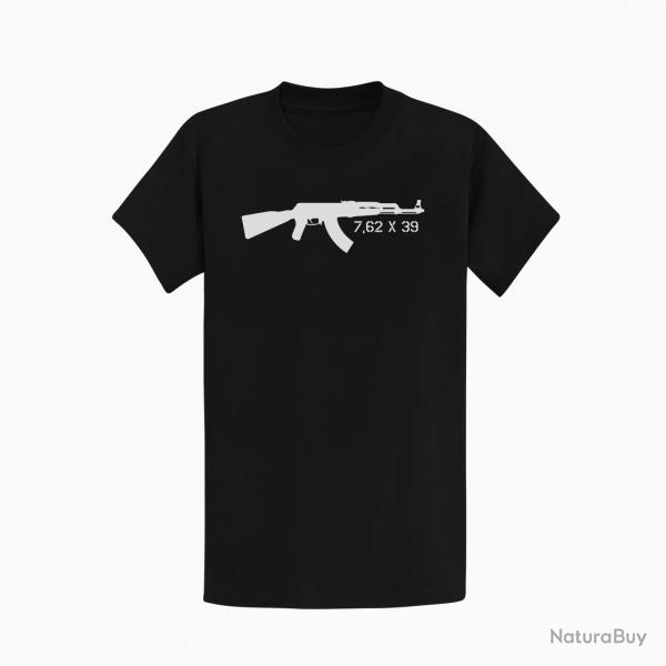T-shirt ARMES AK 7,62�39 Noir