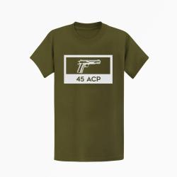 T-shirt ARMES 1911 45 ACP Kaki / Blanc
