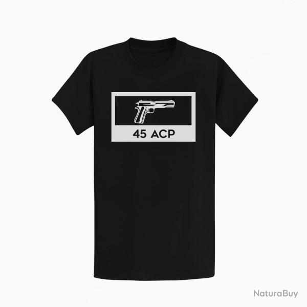 T-shirt ARMES 1911 45 ACP Noir