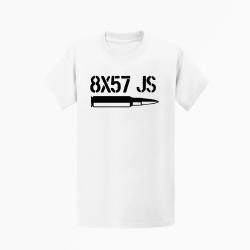 T-shirt CARTOUCHE 8&times;57 JS Blanc
