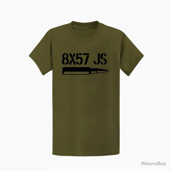 T-shirt CARTOUCHE 8�57 JS Kaki / Noir