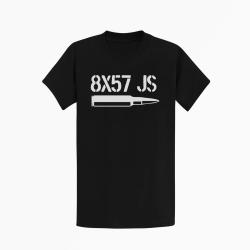T-shirt CARTOUCHE 8&times;57 JS Noir