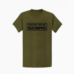 T-shirt PROTECTED BY 50 BMG Kaki / Noir