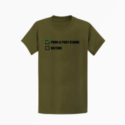 T-shirt PORT D'ARMES Kaki / Noir