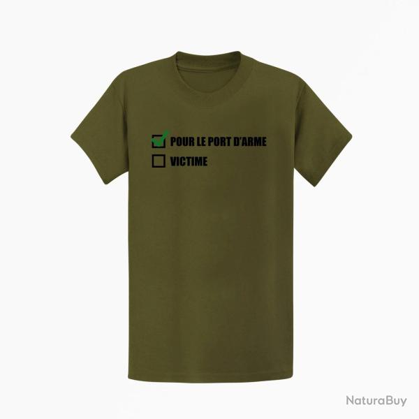 T-shirt PORT D'ARMES Kaki / Noir