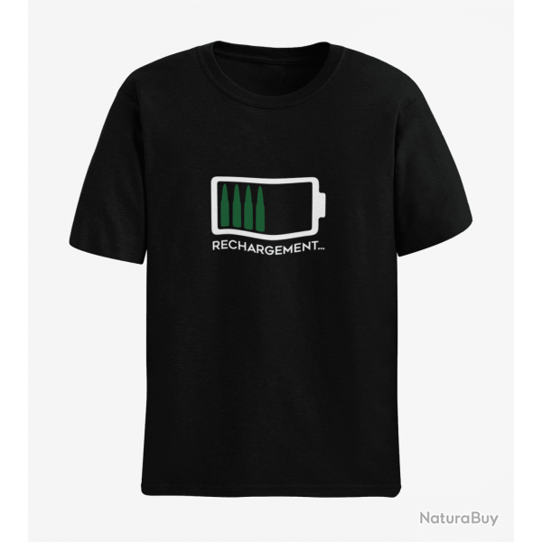 T-shirt ARME Rechargement Noir