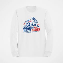 Sweat Chasse Petit Gibier Chasse Fran&ccedil;aise Li&egrave;vre Blanc