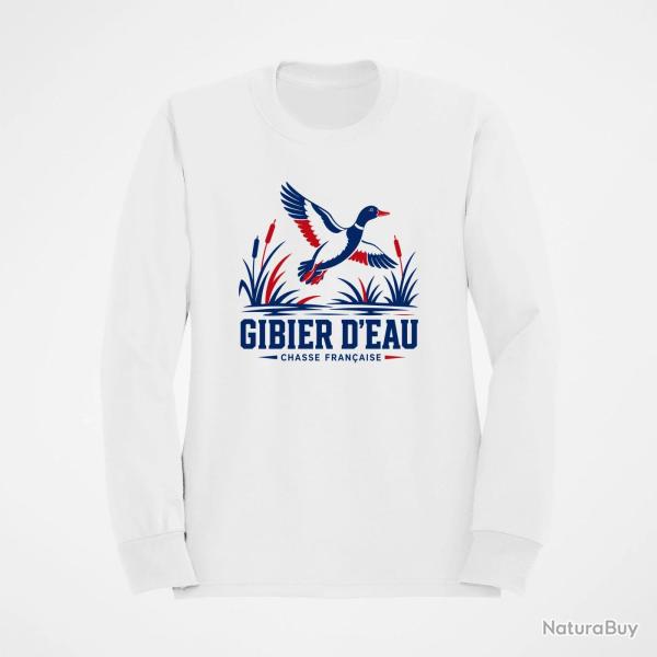 Sweat Chasse Gibier d'Eau Chasse Fran�aise Canard Blanc