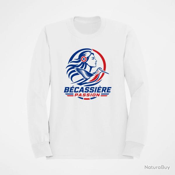 Sweat Chasse B�cassi�re Passion Fran�aise Blanc