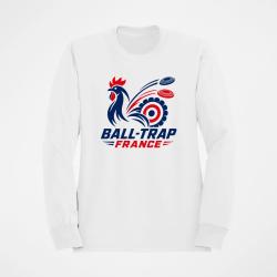 Sweat Ball Trap France Coq Cocarde Tricolore Blanc