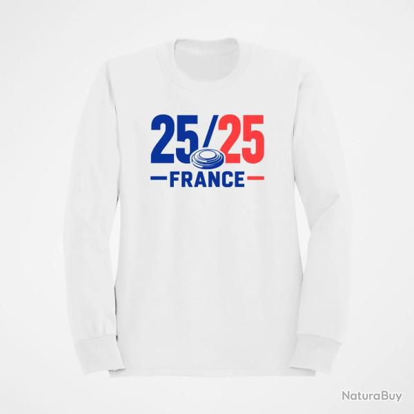 Sweat Ball Trap France 25 sur 25 Blanc