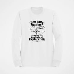 Sweat Tir Sportif Une balle perdue Blanc