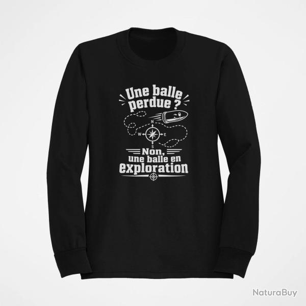 Sweat Tir Sportif Une balle perdue Noir
