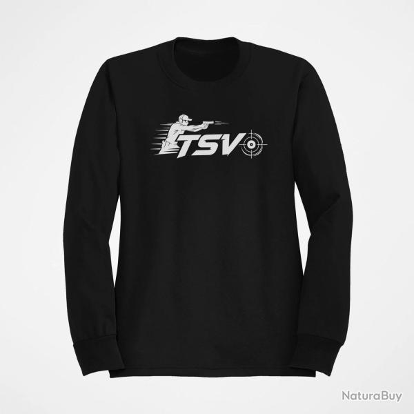 Sweat Tir Sportif TSV Tireur en mouvement Noir