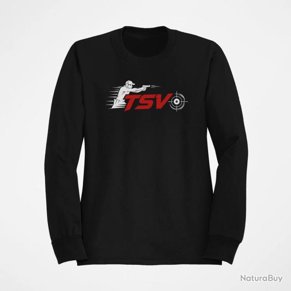 Sweat Tir Sportif TSV Tireur en mouvement Noir / Orange