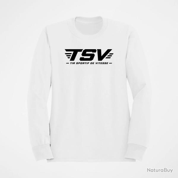 Sweat Tir Sportif TSV Logo vitesse Blanc