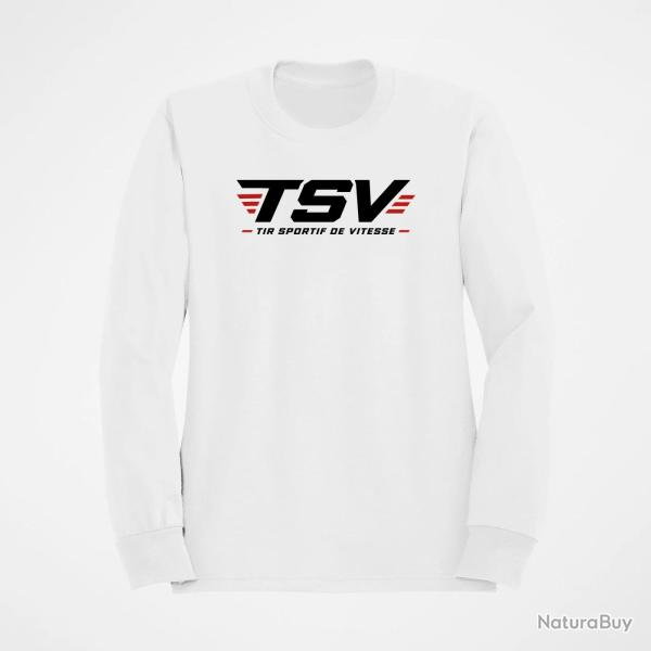 Sweat Tir Sportif TSV Logo vitesse Blanc / Orange