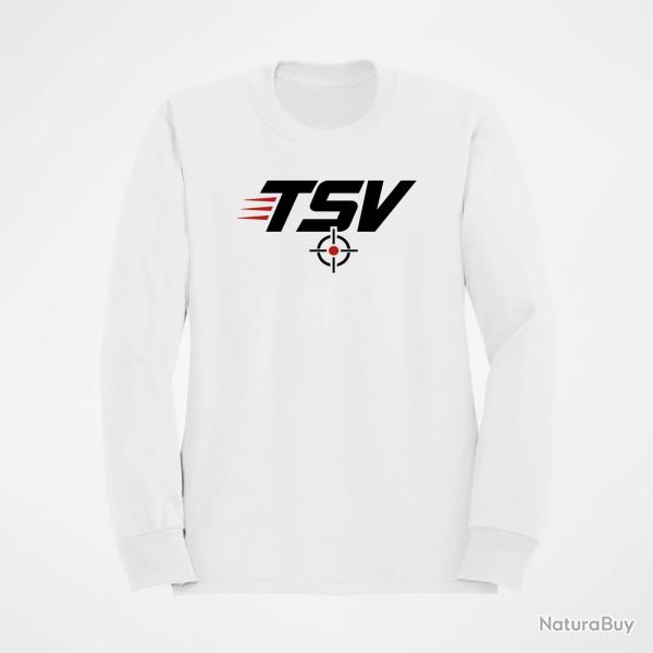 Sweat Tir Sportif TSV Cible Blanc / Orange