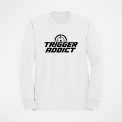 Sweat Tir Sportif Trigger Addict Typographie Blanc