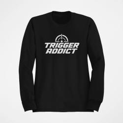 Sweat Tir Sportif Trigger Addict Typographie Noir