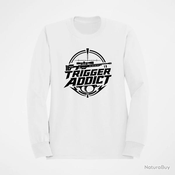 Sweat Tir Sportif Trigger Addict R�ticule Blanc