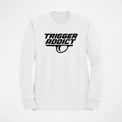 Sweat Tir Sportif Trigger Addict D&eacute;tente typographique Blanc