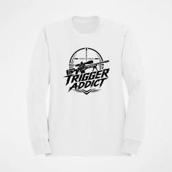 Sweat Tir Sportif Trigger Addict Carabine rouge Blanc