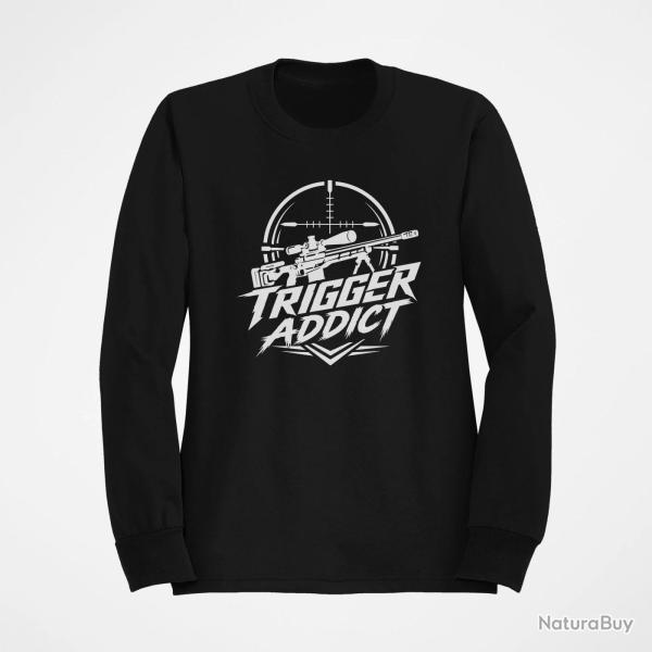 Sweat Tir Sportif Trigger Addict Carabine rouge Noir