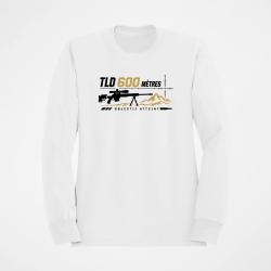 Sweat Tir Sportif TLD 600 m&egrave;tres Objectif atteint Blanc / Noir et dor&eacute;