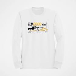 Sweat Tir Sportif TLD 2000 m&egrave;tres Objectif atteint Blanc / Noir et dor&eacute;